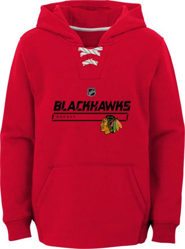 NHL Youth Chicago Blackhawks On Ice Red Pullover Hoodie