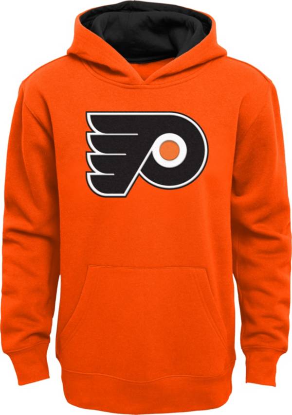 NHL Youth Philadelphia Flyers Prime Fleece Orange Pullover Hoodie