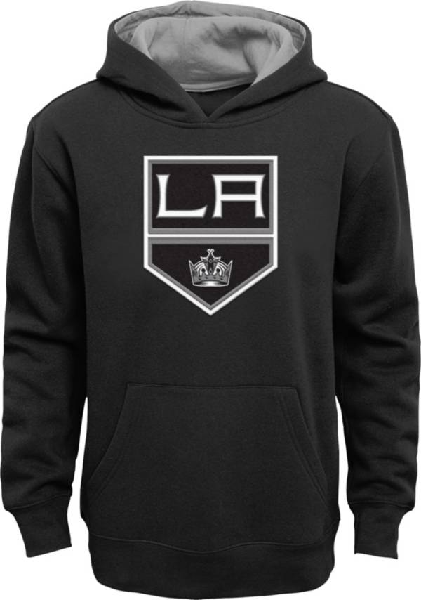 NHL Youth Los Angeles Kings Prime Fleece Black Pullover Hoodie