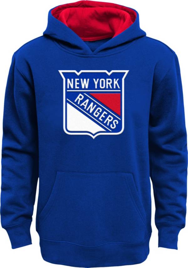 NHL Youth New York Rangers Prime Fleece Royal Pullover Hoodie