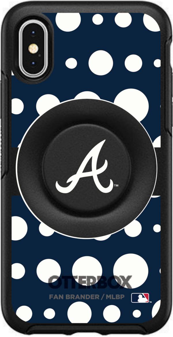 Otterbox Atlanta Braves Polka Dot iPhone Case with PopSocket