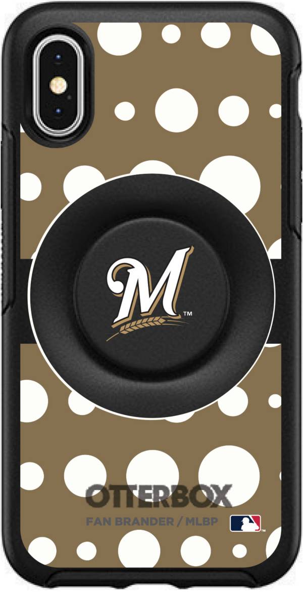 Otterbox Milwaukee Brewers Polka Dot iPhone Case with PopSocket