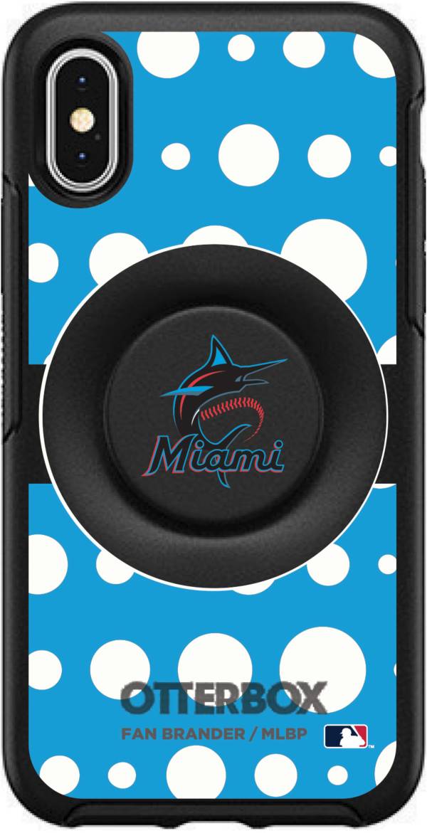 Otterbox Miami Marlins Polka Dot iPhone Case with PopSocket