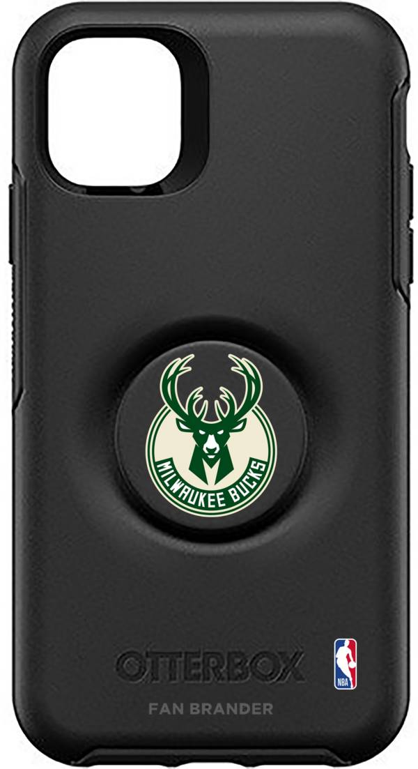 Otterbox Milwaukee Bucks Black iPhone Case with PopSocket