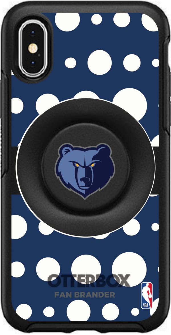 Otterbox Memphis Grizzlies Polka Dot iPhone Case with PopSocket