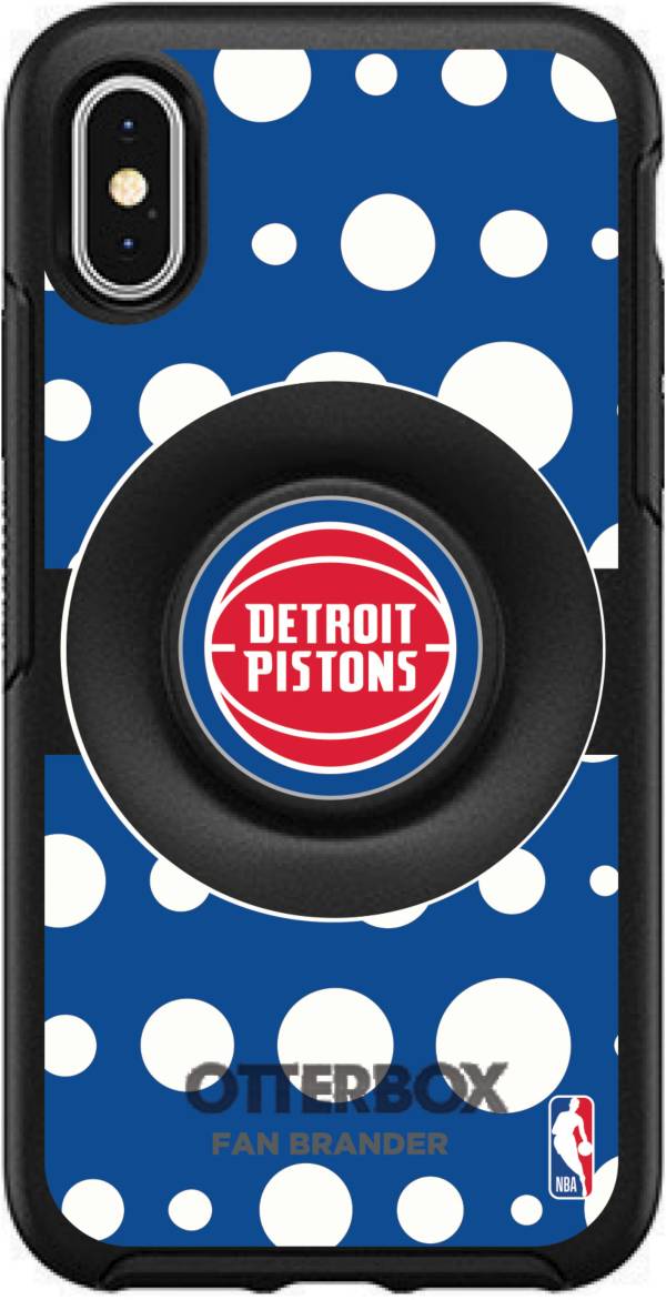 Otterbox Detroit Pistons Polka Dot iPhone Case with PopSocket