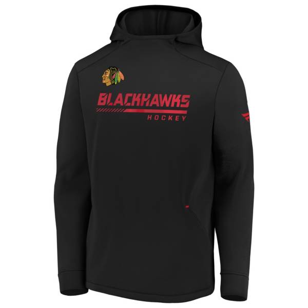 NHL Men's Chicago Blackhawks Travel Black Pullover Sweatshirt