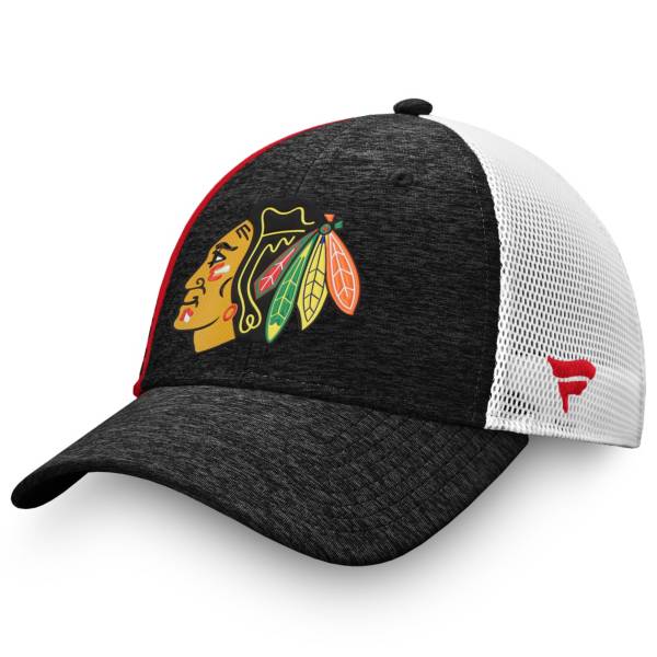 NHL Men's Chicago Blackhawks Authentic Pro Locker Room Red Trucker Hat