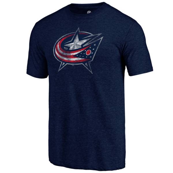 NHL Men's Columbus Blue Jackets Logo Navy T-Shirt