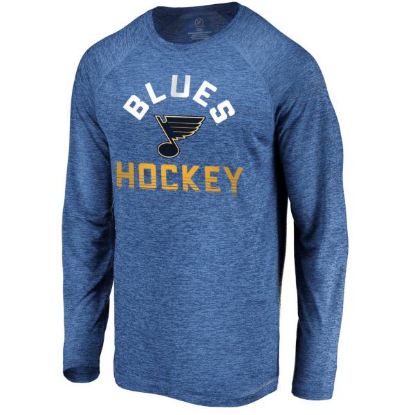 NHL Men's St. Louis Blues Breezer Royal Long Sleeve Shirt