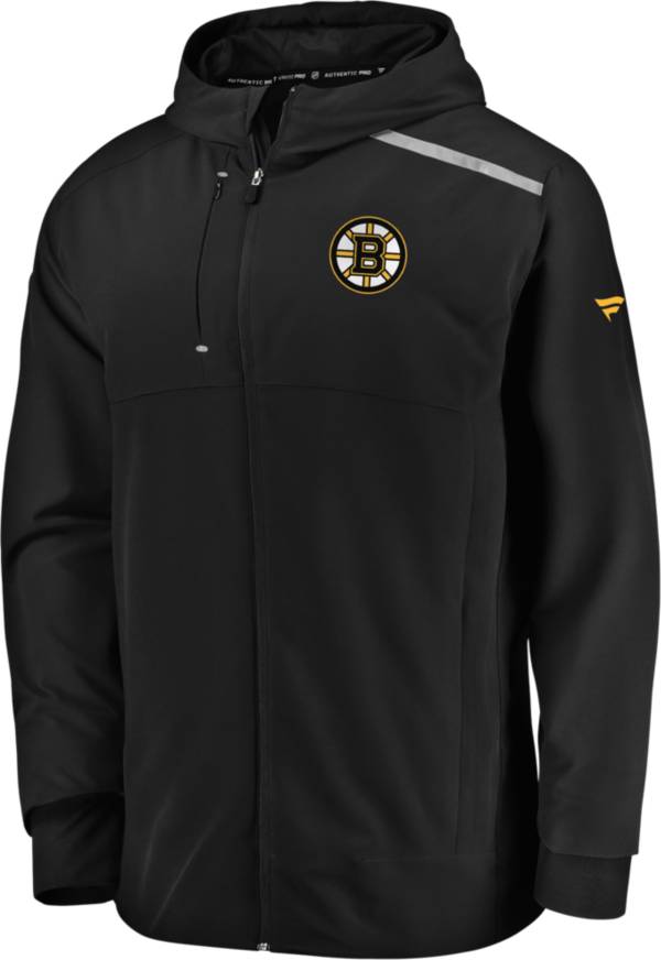 NHL Men's Boston Bruins Clutch Black Full-Zip Parka