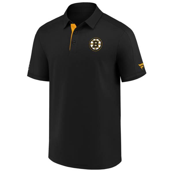 NHL Men's Boston Bruins Travel Black Polo
