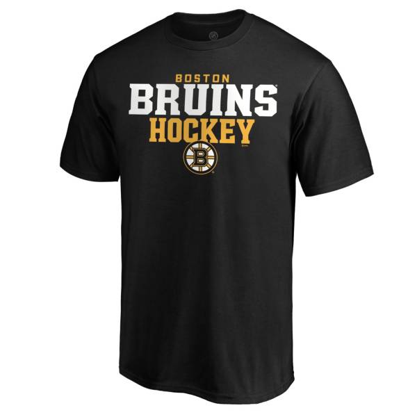 NHL Men's Boston Bruins Iconic Black T-Shirt