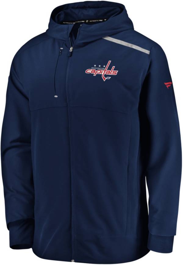 NHL Men's Washington Capitals Clutch Navy Full-Zip Parka