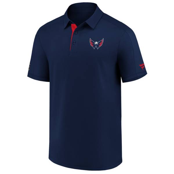 NHL Men's Washington Capitals Travel Navy Polo