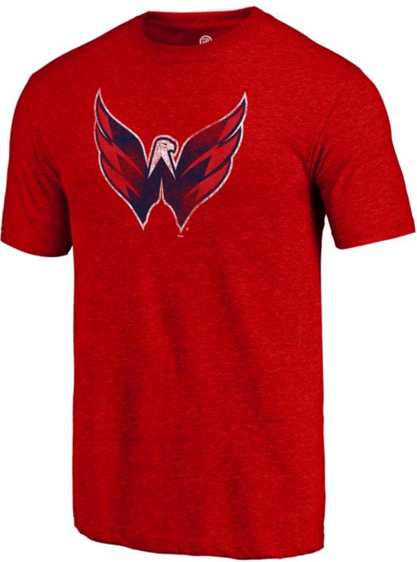 NHL Men's Washington Capitals Logo Tri-Blend Red T-Shirt product image