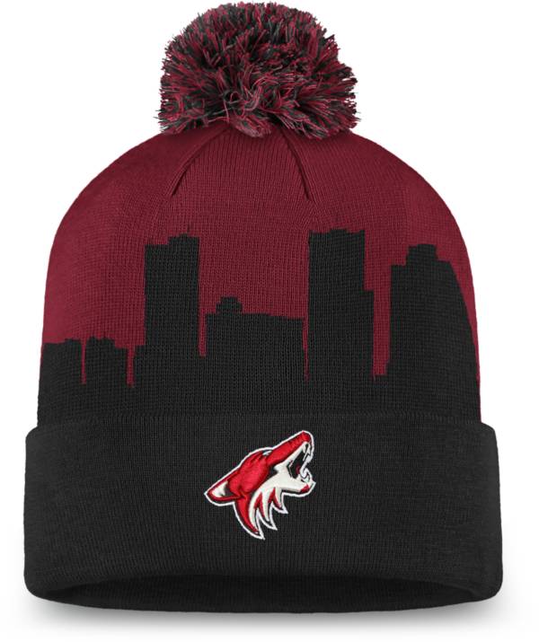 NHL Men's Arizona Coyotes Hometown Maroon Pom Knit Beanie