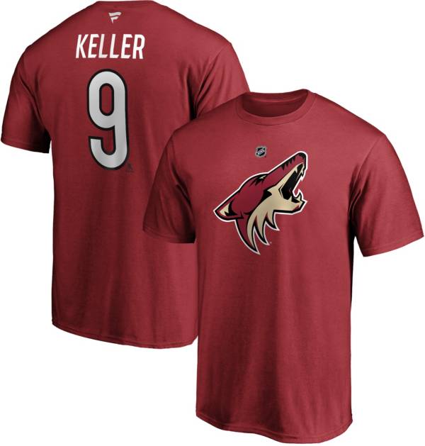 NHL Men's Arizona Coyotes Clayton Keller #9 Red Player T-Shirt