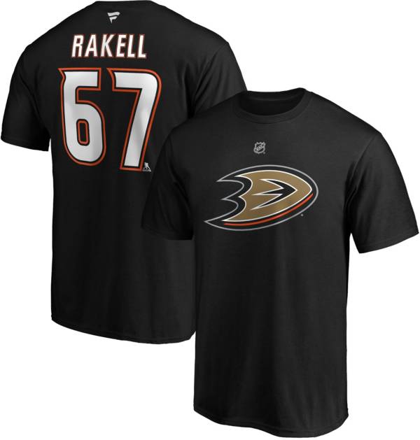 NHL Men's Anaheim Ducks Rickard Rakell #67 Black Player T-Shirt