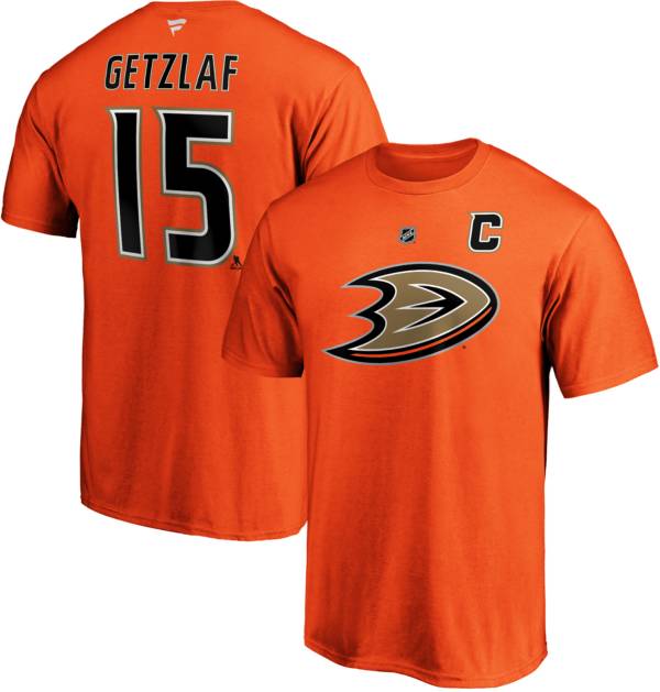 NHL Men's Anaheim Ducks Ryan Getzlaf #15 Orange Player T-Shirt