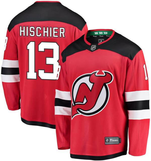 NHL Men's New Jersey Devils Nico Hischier #13 Breakaway Home Replica Jersey