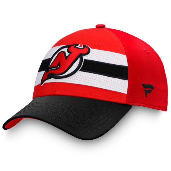 NHL Men's New Jersey Devils Authentic Pro Draft Red Flex Hat