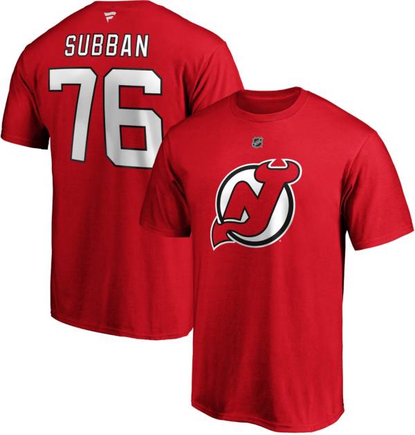NHL Men's New Jersey Devils P.K. Subban #76 Red Player T-Shirt