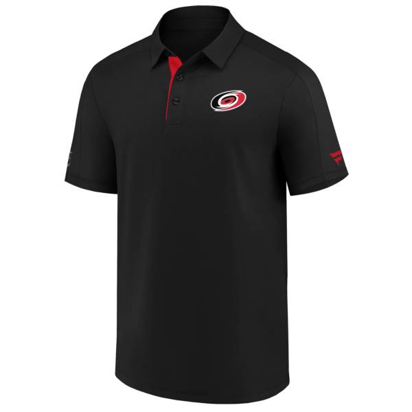 NHL Men's Carolina Hurricanes Travel Black Polo