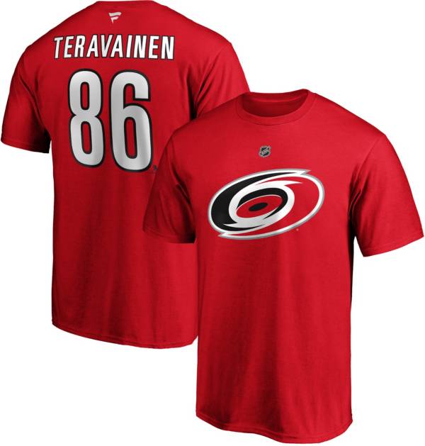 NHL Men's Carolina Hurricanes Teuvo Teravainen #86 Red Player T-Shirt