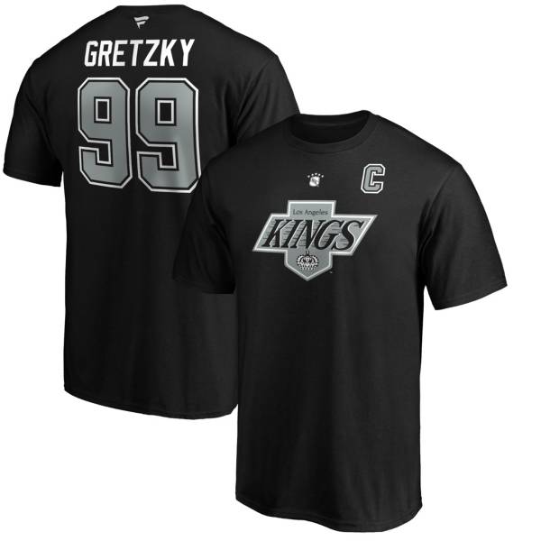 NHL Men's Los Angeles Kings Wayne Gretzky #99 Black Player T-Shirt