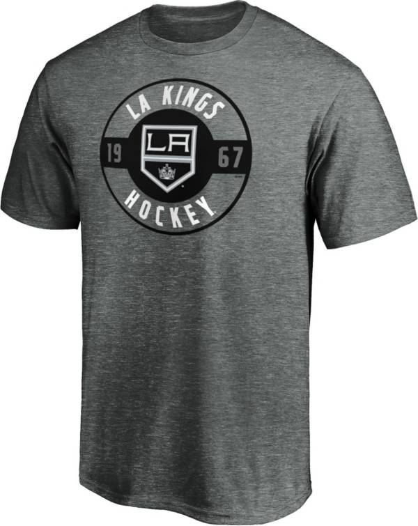 NHL Men's Los Angeles Kings Grey Circle T-Shirt