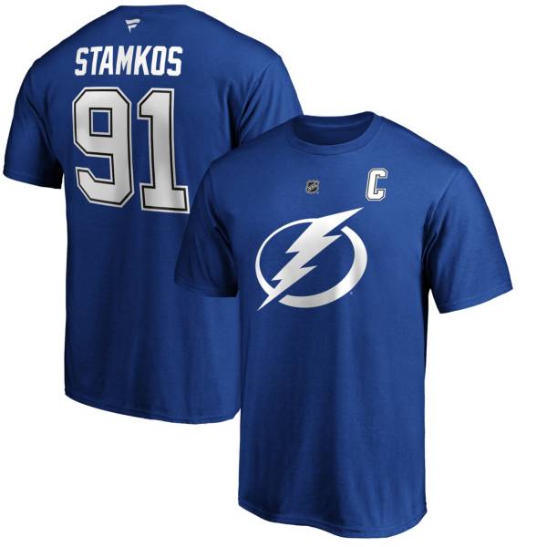 NHL Men's Tampa Bay Lightning Steven Stamkos #91 Navy Player T-Shirt