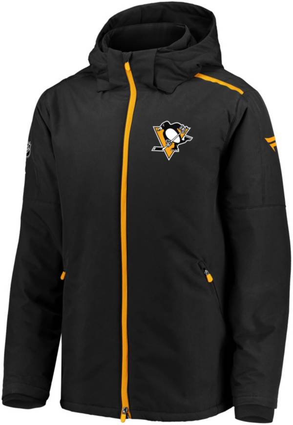 NHL Men's Pittsburgh Penguins Rinkside Premier Black Full-Zip Jacket