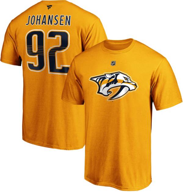 NHL Men's Nashville Predators Ryan Johansen #92 Gold Player T-Shirt