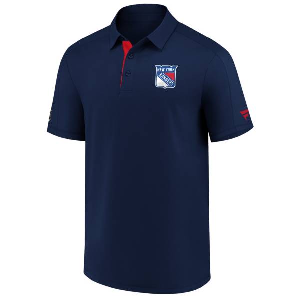 NHL Men's New York Rangers Travel Navy Polo