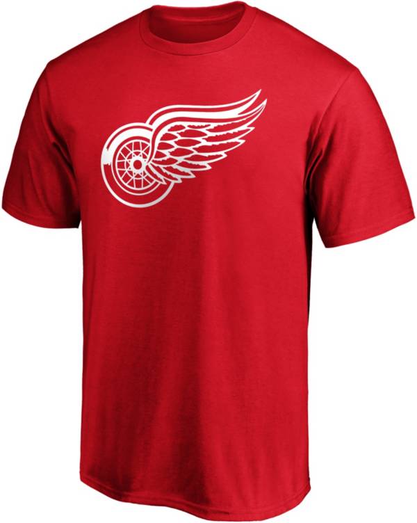 NHL Men's Detroit Red Wings Primary Logo Red T-Shirt