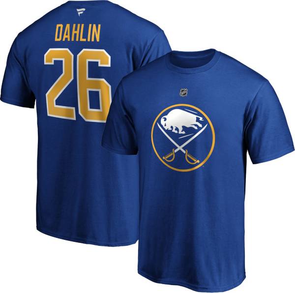 NHL Men's Buffalo Sabres Rasmus Dahlin #26 Blue Player T-Shirt