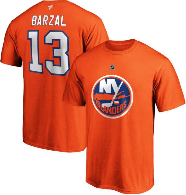 NHL Men's New York Islanders Matthew Barzal #13 Red Player T-Shirt