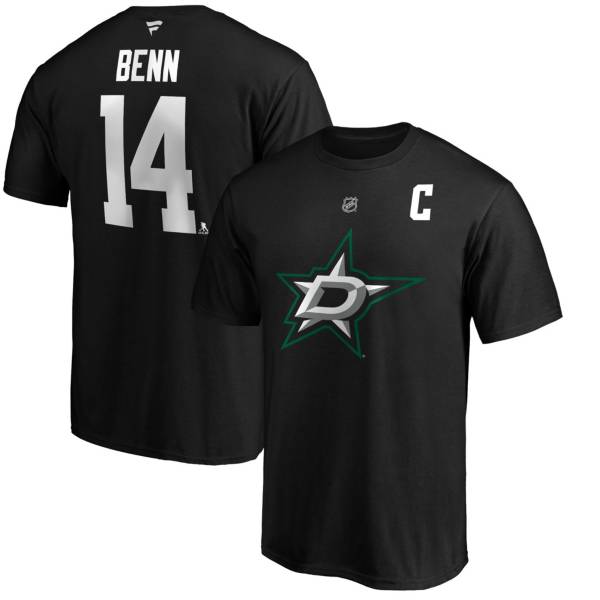 NHL Men's Dallas Stars Jamie Benn #14 Grey Player T-Shirt