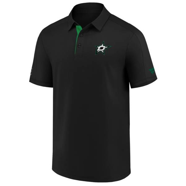 NHL Men's Dallas Stars Travel Black Polo