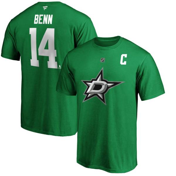 NHL Men's Dallas Stars Jamie Benn #14 Green Player T-Shirt