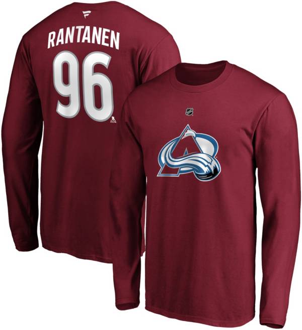 NHL Men's Colorado Avalanche Mikko Rantanen #96 Maroon Long Sleeve Player Shirt