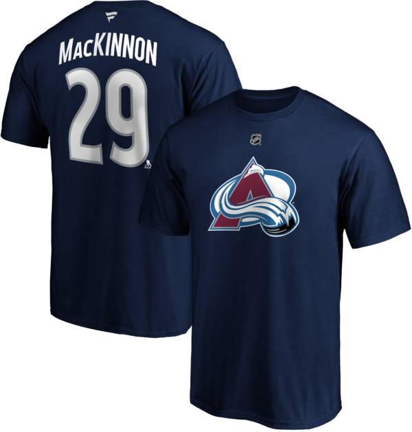 NHL Men's Colorado Avalanche Nathan MacKinnon #29 Navy Player T-Shirt