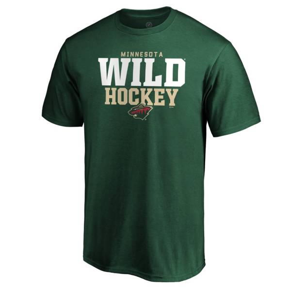 NHL Men's Minnesota Wild Iconic Green T-Shirt