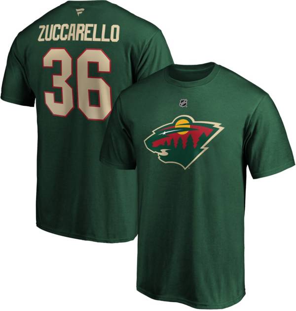 NHL Men's Minnesota Wild Mats Zuccarello #36 Green Player T-Shirt