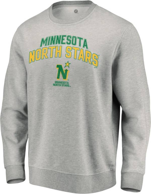 NHL Men's Minnesota Wild Grey Vintage Crew Sweatshirt