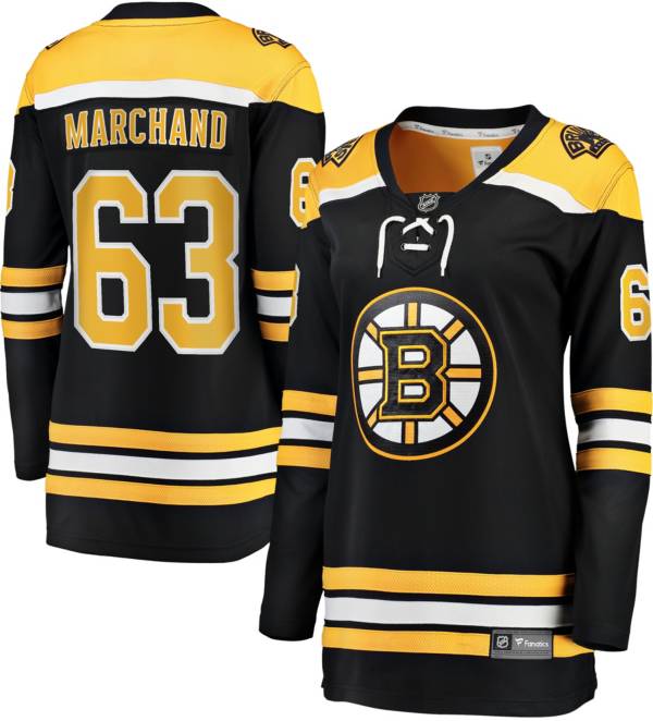 NHL Women's Boston Bruins Brad Marchand #63 Breakaway Home Replica Jersey