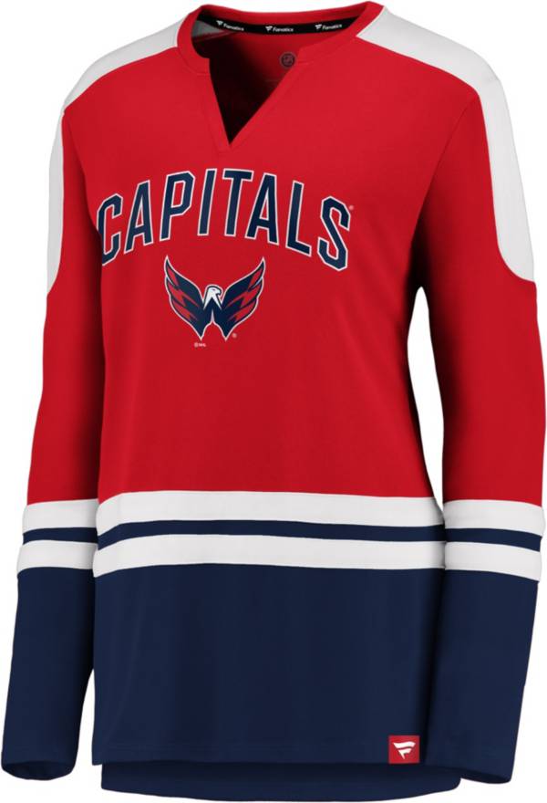 NHL Women's Washington Capitals Slapshot Red Long Sleeve T-Shirt