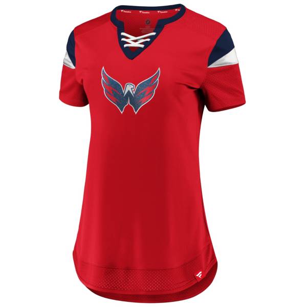 NHL Women's Washington Capitals Athena Red T-Shirt