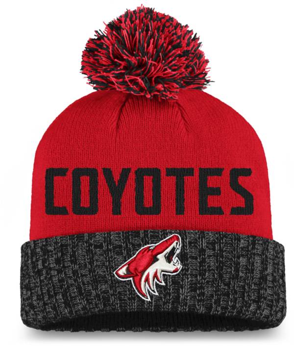 NHL Women's Arizona Coyotes Maroon Pom Knit Beanie